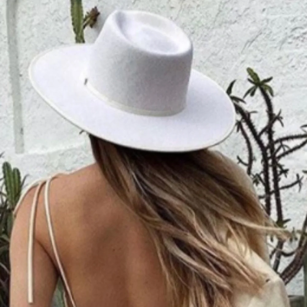 🔥 RESTOCKED! 🔥 Western Felted Fedora Rancher Hat - Picture 6 of 7